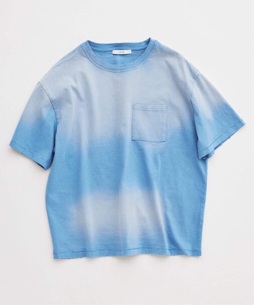サンウォッシュ フェード加工 ポケットTシャツ