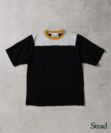 Stead / ブロック オーバー ヨーク Tシャツ