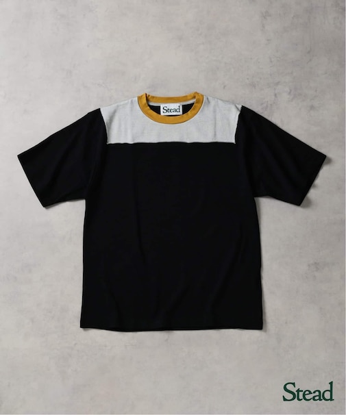 Stead / ブロック オーバー ヨーク Tシャツ