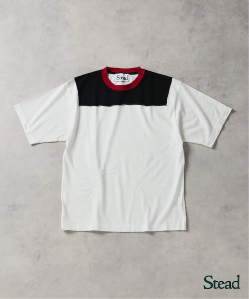 Stead / ブロック オーバー ヨーク Tシャツ