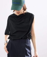 HAKUJI/ハクジ crepe jersey asym T Tシャツ H232617