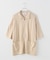 KEBOZ BALL KNIT ZIP UP SHIRT