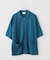 KEBOZ BALL KNIT ZIP UP SHIRT