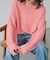 《WEB限定カラー有り / 追加》ペーパーヤーン2WAYルーズプルオーバー