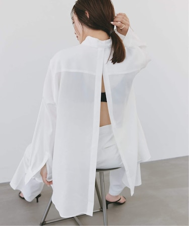 Back open シャツ