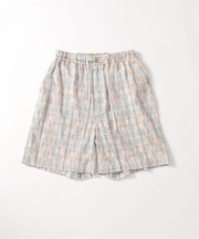 Garment wash Madras Shorts