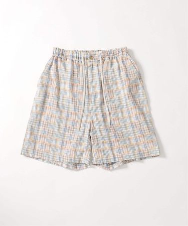 Garment wash Madras Shorts