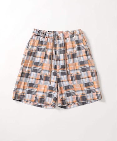 Garment wash Madras Shorts