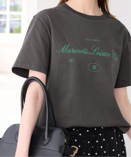 ロゴプリントハーフスリーブTシャツ