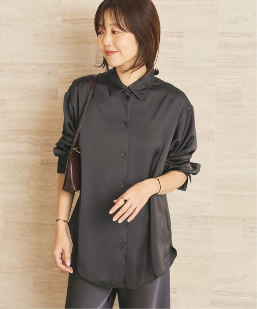 satin シャツ