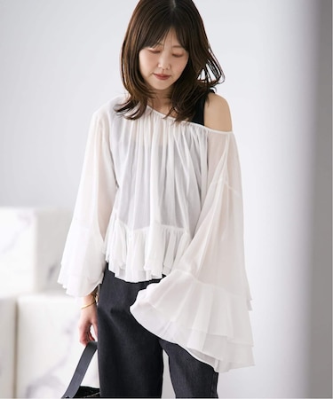 COTTON FRILLS ブラウス