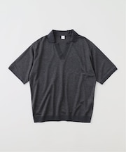 mocT / モクティ 別注 リヨセル スキッパー ポロシャツ