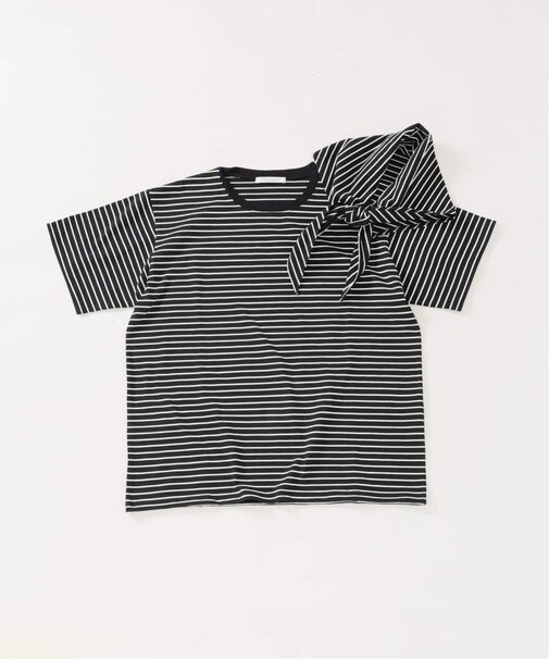 ハッピー ボーダー Tシャツ + スカーフ (2点セット)