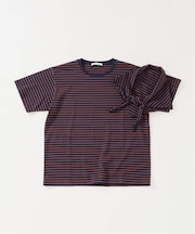 ハッピー ボーダー Tシャツ + スカーフ (2点セット)