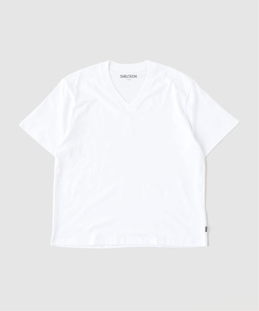 SHELTECH×JOURNAL STANDARD 別注 SOLID Vネック Tシャツ