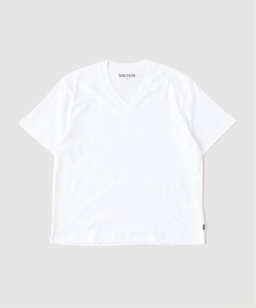 SHELTECH×JOURNAL STANDARD 別注 SOLID Vネック Tシャツ