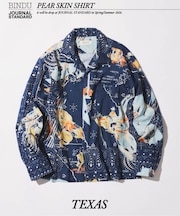 BINDU / ビンドゥー 別注 Pear skin 長袖シャツ