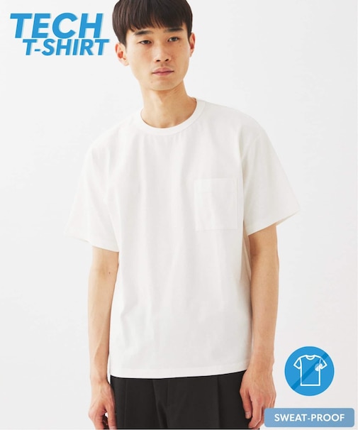 汗ジミ防止 USコットン ポケットTシャツ