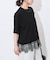 【洗える/接触冷感】WASHABLE COOL レースヘム ハーフスリーブ プルオーバー