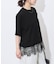 【洗える/接触冷感】WASHABLE COOL レースヘム ハーフスリーブ プルオーバー