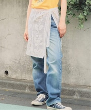 a&m かぎ針ニットラップスカート
