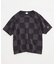 CHAMPION / チャンピオン 別注  パッチワーク チェッカーフラッグ Tシャツ