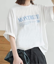 《一部カラーWEB限定/接触冷感/抗菌防臭》MONTREUILレターロゴTEE
