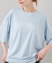 《一部カラーWEB限定/接触冷感/抗菌防臭》MONTREUILレターロゴTEE