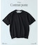 コントラスト クルーネック ポンチTシャツ