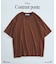 コントラスト クルーネック ポンチTシャツ
