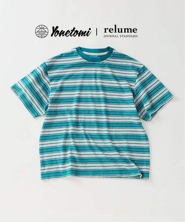 米富繊維 / Yonetomi 別注 ガーメントダイ マルチボーダー Tシャツ