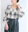 手洗い可 / SHEER CHECK FRILL ブラウス