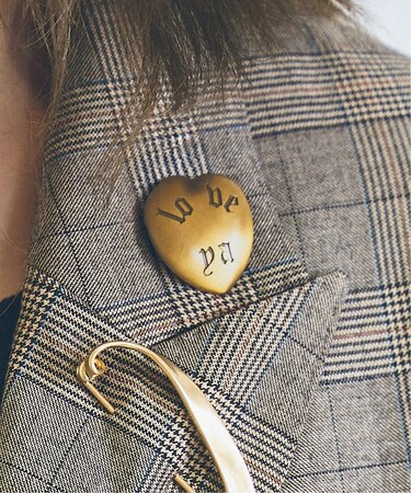 WIFFLE / ウィッフル HEART BROOCH ブローチ