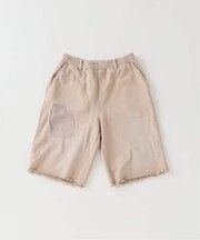 ルーズ フィット スウェット グランジ ショーツ