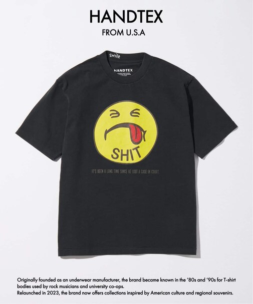 HANDTEX / ハンドテックス 別注 SMILE スマイル Tシャツ
