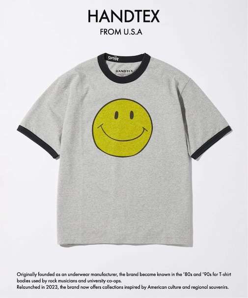 HANDTEX / ハンドテックス 別注 SMILE スマイル Tシャツ