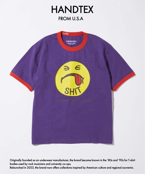 HANDTEX / ハンドテックス 別注 SMILE スマイル Tシャツ