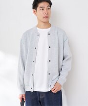 ANTS & ELEPHANTS 2TONE スウェットライク リブカーディガン