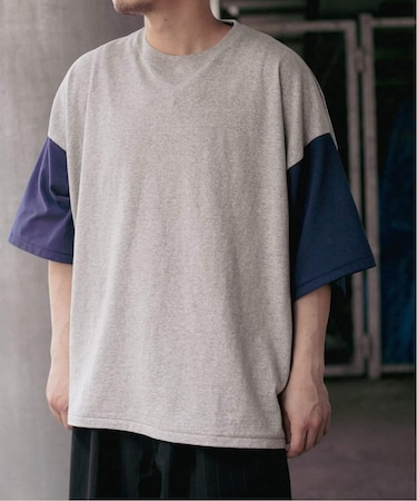 【RE-PURPOSE / リパーパス】 bicolor tee:Tシャツ