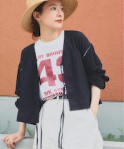 a&m ハシゴレースリボンブラウス