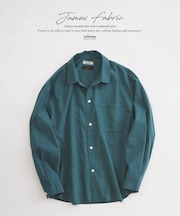 JAMES FABRIC コットンリネン ガーメントダイ シャツ