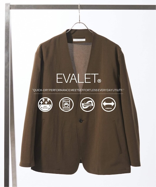 EVALET / エバレット ST ノーカラー ジャケット ”セットアップ着用可能”