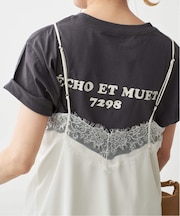 バックロゴTシャツ
