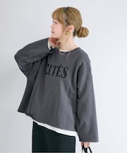 手洗い可 / スパンコール刺繍プルオーバー