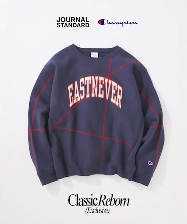 CHAMPION / チャンピオン for JS ステッチ プリント スウェット