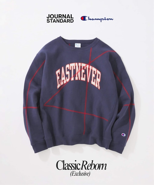 CHAMPION / チャンピオン for JS ステッチ プリント スウェット