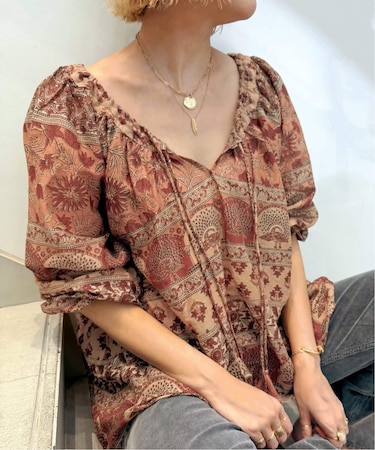 【BLUE BOHEME/ブルー ボヘム】 ELLA COTTON BLOUSE