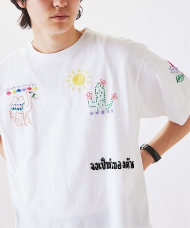 タイランド ハンドステッチ 刺繍 Tシャツ