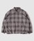 オンブレチェック ZIPUP SHIRTS BZ
