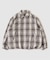 オンブレチェック ZIPUP SHIRTS BZ